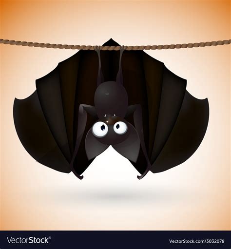 Bat funny - halloween Royalty Free Vector Image