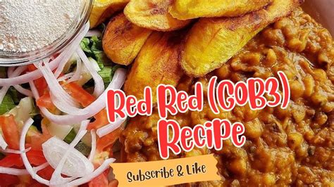 RED RED (GOB3) RECIPE - YouTube