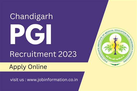 Chandigarh PGI Recruitment 2023 Online Apply For Various Posts, Age, Salary, Selection Process ...