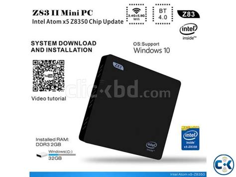 Z83II Intel Atom x5-Z8350 64bit Win10 Mini PC 2GB DDR3 RAM U | ClickBD