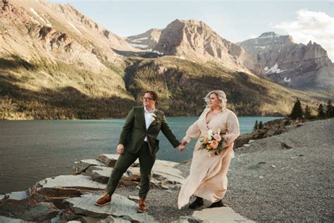 Dazzling and Laid-back Glacier National Park Elopement | Junebug Weddings