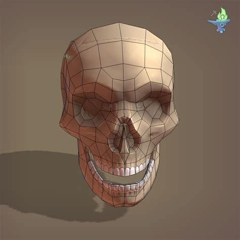 Low Poly Skull 3D Model $5 - .blend .obj .3ds .fbx .dae .unknown - Free3D