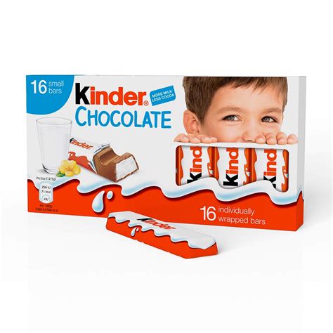 Kinder Chocolate Bars, 16 x 12.5 g: Amazon.co.uk: Prime Pantry