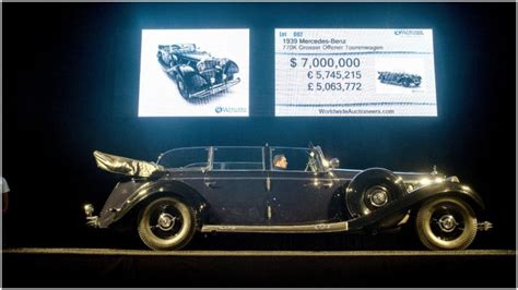 A "Super Mercedes" that Hitler used receives a $7 million bid at ...