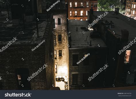 New York City Alley Rooftop Night Stock Photo 638146750 | Shutterstock