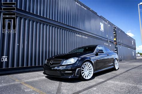 Elegant Black Mercedes C Class Modified with Exterior Accessories — CARiD.com Gallery