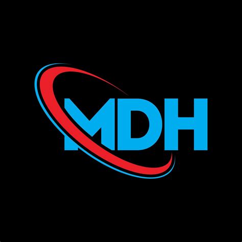 logotipo mdh. letra mdd. diseño del logotipo de la letra mdh. logotipo de las iniciales mdh ...