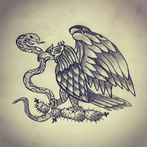 Eagle / Snake / Cactus / Mexico flag by - Ranz | Snake tattoo design, Tattoos with meaning ...