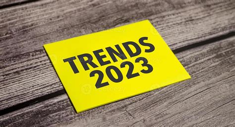 Trends 2023 Text on business paper on office table 16687932 Stock Photo ...