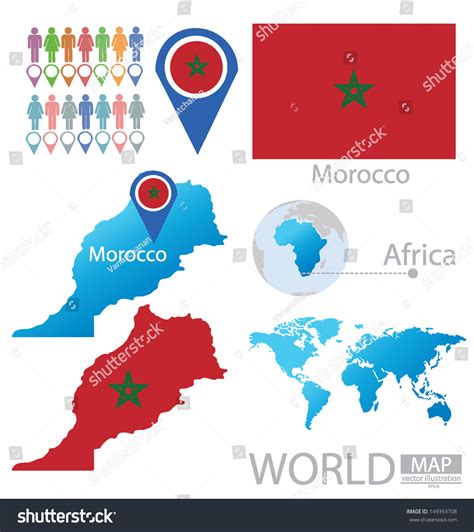 Morocco Flag Map Vector Illustration Stock Vector (Royalty Free ...