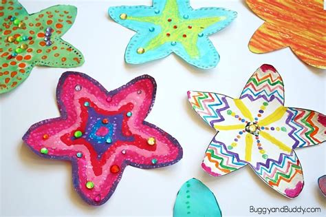 Easy Starfish Craft for Kids with Free Printable Template - Buggy and Buddy