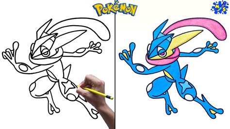 How to Draw Greninja Pokemon - YouTube