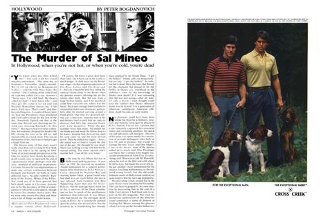 The Murder of Sal Mineo | Esquire | March 1,1978