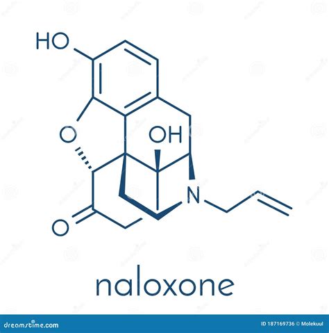 Naloxone Opioid Receptor Antagonist. Drug Used in Treatment of Opioid ...