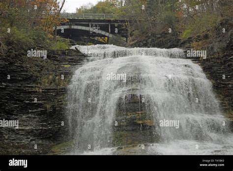 Montour Falls Waterfall Stock Photo - Alamy