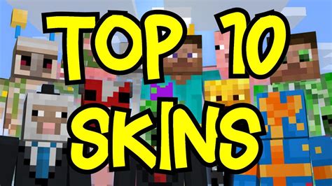 Top 10 Minecraft Skins Of All Time! | Most Popular Downloads | 2016 ...