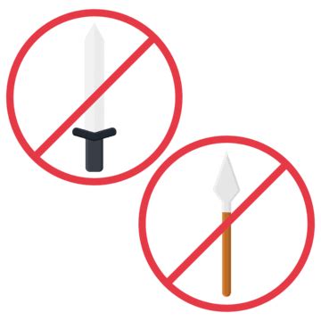 Prohibited White Transparent, Vector Illustration Prohibited Weapons ...