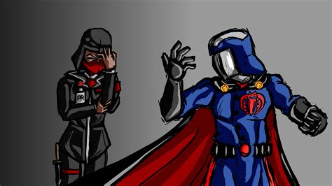 (Fanart) Cobra Commander & Cobra PR Officer - Fanart by Me - Based on Cobra Ministry of ...