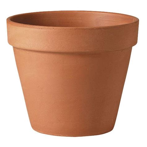 Deroma 18-1/2 in. Round Terra Cotta Standard Clay Pot-T DR 01-46 - The Home Depot