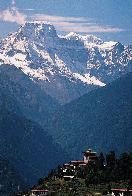 Gasa Dzong Monastery at the shadow of the... | Bhutan travel, Travel ...