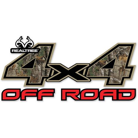 Realtree 4X4 Off Road Contour-Cut Decal Includes Two 6.25" x 13.25" Decals - Walmart.com ...