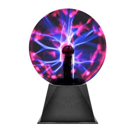 Decorative Bright Multi Color Globe Plasma Lamp, Black, 6" - Walmart ...