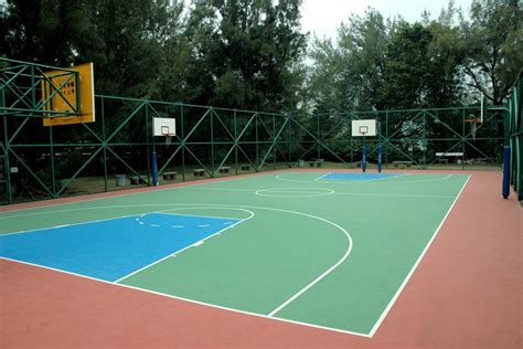 Attitude Green Outdoor Basketball Court, 0 To 4mm at Rs 45/square feet ...