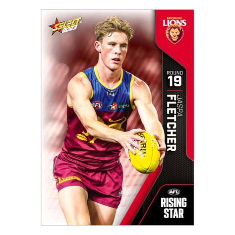 2023 AFL Round 19 Rising Star - Jaspa Fletcher - Brisbane – Select Cards