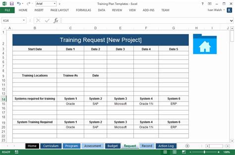 Training Schedule Template Excel Lovely Training Plan Template – 20 Page Word & 14 Excel forms ...