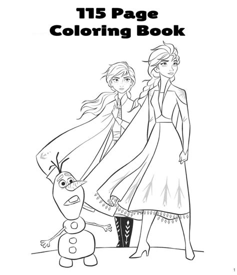 Frozen Coloring Pages Collection - Etsy Australia