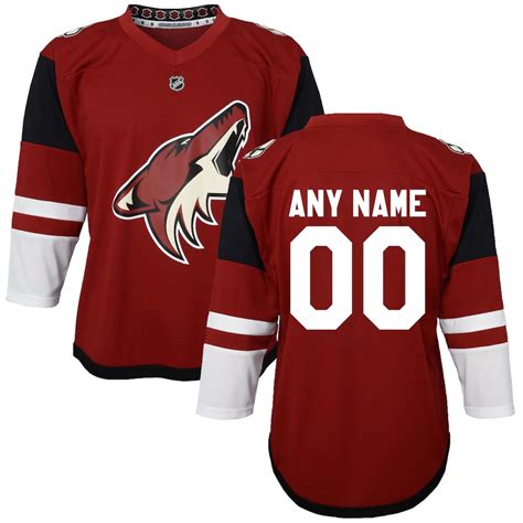 Arizona Coyotes Toddler Maroon Home Replica Custom Jersey