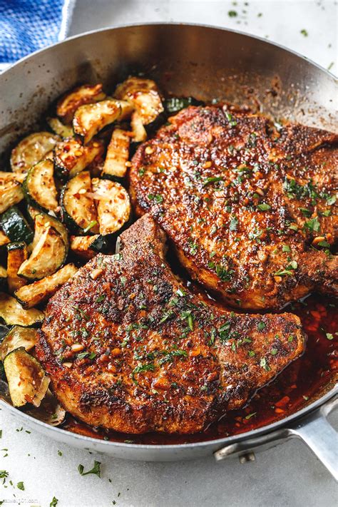 Easy Cajun Pork Chops Recipe with Zucchini – Pork Chops Recipe — Eatwell101