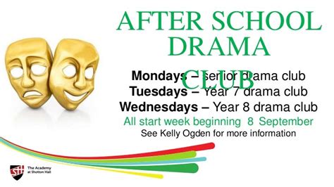 Drama club posters