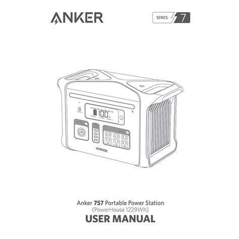 Anker 757 PowerHouse Portable Power Station User Manual