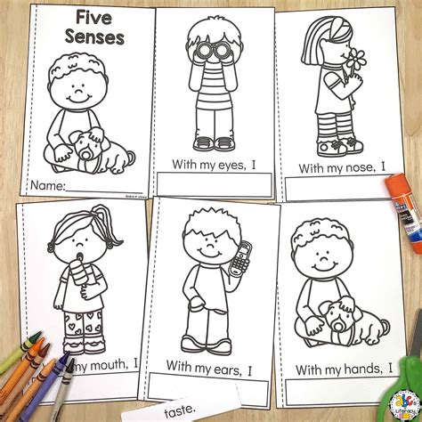 My Five Senses Book Free Printable