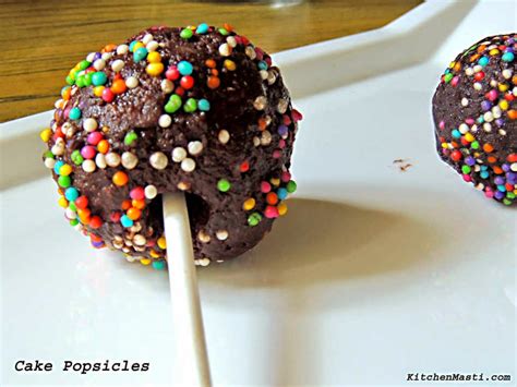 Cake Popsicles / Pops / Balls Recipe | Vegetarian Recipes