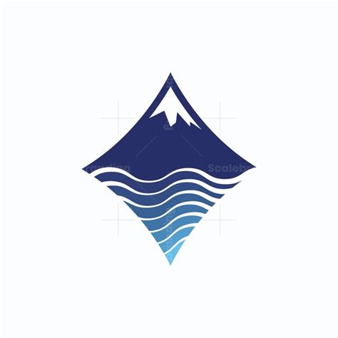 Mountain Lake Logo | Resort logo design, Logo design creative, Water branding