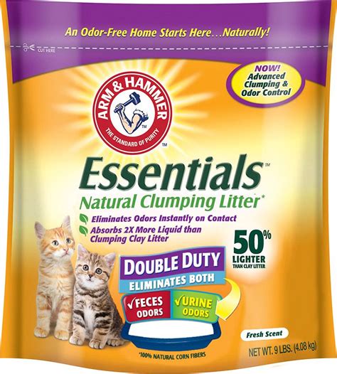 ARM & HAMMER LITTER Naturals Scented Clumping Corn Cat Litter, 9-lb bag ...