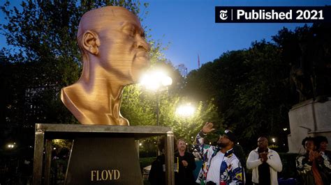 George Floyd Statue Vandalized in New York's Union Square - The New York Times