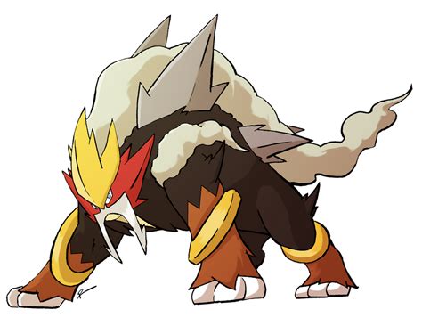 Mega Entei by rey-menn on DeviantArt