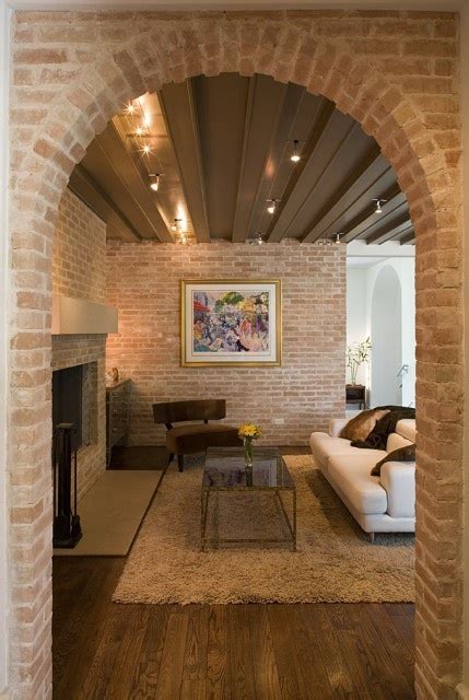 59 Cool Living Rooms With Brick Walls - DigsDigs