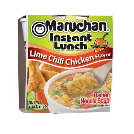 Maruchan, Instant Lunch Lime Chili Chicken Noodles Soup, 3 oz, 12 Ct - Walmart.com