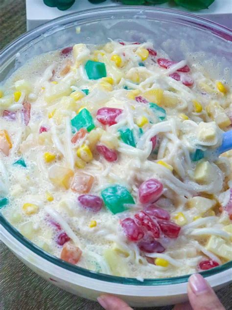 Buko Salad (Filipino-style Fruit Salad) - Kawaling Pinoy