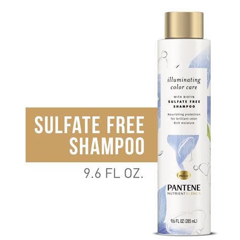 Pantene Nutrient Blends Shampoo, Color Care Sulfate Free, Lively ...