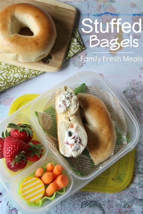 Stuffed Bagel Sandwiches - Family Fresh Meals