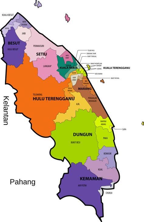 Terengganu State Legislative Assembly Constituencies - Openclipart