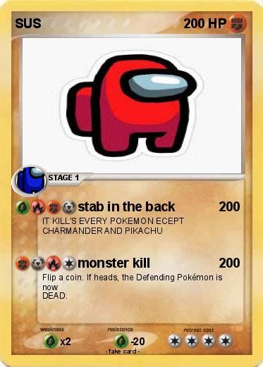 Pokémon SUS 12 12 - stab in the back - My Pokemon Card