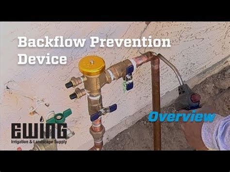 Diagram Of A Backflow Preventer System For Lawn Irrigation F