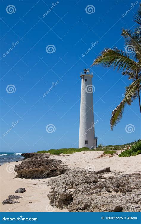 Barbers Point Lighthouse stock image. Image of barbers - 160027225