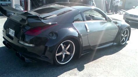 Nissan 350z with Wing!! - YouTube